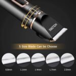 Dog Clippers Professional Heavy Duty Grooming Clipper 3-Speed Low Noise High Power Rechargeable Cordless Pet Tools for Small & Large Dogs Cats Pets with Thick Coats - Image 7