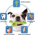 MewaJump Dog Chew Toys, Durable Rubber Dog Toys for Aggressive Chewers, Cactus Tough Toys for Training and Cleaning Teeth, Interactive Dog Toys for Medium/Large Dog - Image 3