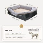 JOYELF Large Memory Foam Dog Bed Orthopedic Dog Bed & Sofa with Removable Washable Cover and Squeaker Toy as Gift - Image 3