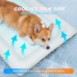 Self Warming Cat Bed, Reversible Warm Cool Cat Bed, Winter Warm Cats Pad & Summer Cooling Cats Mat, Soft Pet Mat for Kitty & Small Dogs, Perfect for Crates, Kennels, Beds, Sofas, Gray, 18"x24" - Image 5