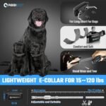 ABBIDOT 3300 Ft Dog Training Collar with Remote - [New Version] Shock Collar, 5 Training Modes, 88 Levels e Collar, Waterproof Training Collar for Small Medium Large Dogs(15~120 lbs) - Image 6