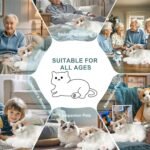 Chongker Interactive Companion Robot Cat, Handmade Weighted Stuffed Animals Plush Toy with Voice Response, Realistic Heartbeat and Purring (Ragdoll Cat 1.1) - Image 8