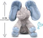 Dimple Kyle Peek A Boo Elephant Toy, Interactive Singing Stuffed Elephant Plush with Moving Ears, Musical Stuffed Animal for Babies and Toddlers, Adorable Baby Toy - Image 3