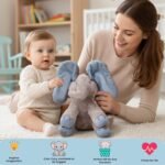 Dimple Kyle Peek A Boo Elephant Toy, Interactive Singing Stuffed Elephant Plush with Moving Ears, Musical Stuffed Animal for Babies and Toddlers, Adorable Baby Toy - Image 7