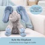 Dimple Kyle Peek A Boo Elephant Toy, Interactive Singing Stuffed Elephant Plush with Moving Ears, Musical Stuffed Animal for Babies and Toddlers, Adorable Baby Toy - Image 8
