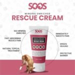 SOOS Pet Rescue Cream for Dogs and Cats - Natural Dead Sea Mineral Enriched - Fast Absorbing, Reduce Pain - Treatment of Injuries Cuts, Sores, Wounds, Scratches, Damaged Skin - 50ml (2 Pack) - Image 5