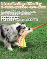 Dog Tug Toy, Bungee Tug of War Rope Toys with Squeaky Sound for Exercise & Interactive Play Games, Puppy Training Pull Toy for Small Medium Large Dogs - Image 3