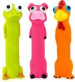 Chiwava 3 Pack 9" Squeaky Latex Dog Toys Standing Stick Animal Puppy Fetch Interactive Play for Small Medium Dogs - Image 3