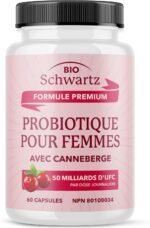 Womens Probiotic with Cranberry | 50 Billion CFU for Gut Health, Bloating Relief & Digestive Support | With Cranberry for Vaginal Health | Gut Health Supplements for Women | Made in Canada | 60 Ct. - Image 7