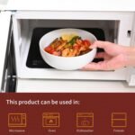 Salad Bowls Set of 3, Ceramic Pasta Bowls, 37 oz / 1100ml Serving Bowls, 7 inch / 18 cm White Bowls for Soup, Cereal, Noodle Ramen, Fruit, Dessert - Image 6