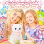 Tagitary Plush Toys Electronic Toy Cat That Walking and Meowing,Tail Wagging Interactive Toy Cat for Kids with Leash,Easter Christmas Birthday Gift for Toddlers Kids - Image 7