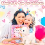 Tagitary Plush Toys Electronic Toy Cat That Walking and Meowing,Tail Wagging Interactive Toy Cat for Kids with Leash,Easter Christmas Birthday Gift for Toddlers Kids - Image 8