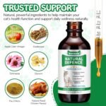 Cat Antibiotics for Infections, Natural Antibiotics for Cats, Antibiotic Pet Supplements Support Immune & Cats Allergy Relief, Cat Multivitamin UTI Drops, All Ages & Breeds, Chicken Flavour,2.02 Fl Oz - Image 12