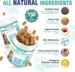 Cat Hairball Remedy Treats, 150 Soft Chews Cat Hair Ball Treatment Furball Control Relief Helps Eliminate and Prevent Hairballs for Indoor Cats Supports Skin and Coat Digestion Chicken Flavor - Image 4