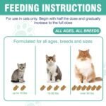 Cat Hairball Remedy Treats, 150 Soft Chews Cat Hair Ball Treatment Furball Control Relief Helps Eliminate and Prevent Hairballs for Indoor Cats Supports Skin and Coat Digestion Chicken Flavor - Image 7