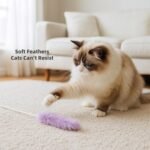 5 Pack Real Rabbit Fur Cat Toys – Interactive Cat Wand Toy Set with Natural Soft Fluffy Ends – Durable Lightweight Teaser Toys for Indoor Cats & Kittens - Image 6