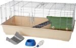 Amazon Basics Top Access Small Animal, Rabbit & Guinea Pig Cage, Ferret Cage Habitat With Accessories, Jumbo, Multicolor, 123.4cm L x 67.5cm W x 52.3cm H - Image 3