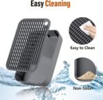 Cat Litter Box Ramp with Filter Function, Cat Litter Box Step Mat for Self-Cleaning, Easy to Clean, Cats Pedal Step Stool Ideal for Kitten & Elderly Cats (Dark Grey) - Image 7