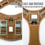 Tactical Dog Harness for Medium Large Breeds, No Pull Dog Harness with ID Card, Reflective Dog Harness with Molle, Easy Control Adjustable Dog Vest for Walking Hiking Training with Handle - Image 4