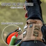 Tactical Dog Harness for Medium Large Breeds, No Pull Dog Harness with ID Card, Reflective Dog Harness with Molle, Easy Control Adjustable Dog Vest for Walking Hiking Training with Handle - Image 6