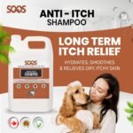SOOS Pets Dog Shampoo for Cats and Pets Natural Dead Sea Anti-Itch Fast Absorbing Clean Fur with Vitamins Minerals Essential Oils Natural Ingredients for Dogs and Cats - 1x Pet Shampoo (4L) - Image 4