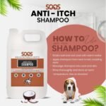 SOOS Pets Dog Shampoo for Cats and Pets Natural Dead Sea Anti-Itch Fast Absorbing Clean Fur with Vitamins Minerals Essential Oils Natural Ingredients for Dogs and Cats - 1x Pet Shampoo (4L) - Image 6