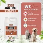 SOOS Pets Dog Shampoo for Cats and Pets Natural Dead Sea Anti-Itch Fast Absorbing Clean Fur with Vitamins Minerals Essential Oils Natural Ingredients for Dogs and Cats - 1x Pet Shampoo (4L) - Image 8