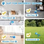 Interactive Dog Toys, [2025 Newly Upgraded] Interactive Dog Ball for Medium/Large Dogs, Automatic Moving Dogs Toy Wicked Ball for Boredom & Training, USB Rechargeable(Blue) - Image 5