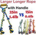 Large Dog Rope Toys for Aggressive Chewers - Pitbull Tug of War, Heavy Duty, Outdoor, Medium to Large Breed Dog Chew Rope with Handle - Image 3
