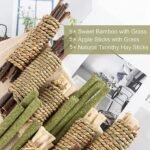 Rabbit Toys, 3 Types Hamster Chew Toys for Teeth Grinding, Improve Dental Health, Best Bunny Toys for Rabbits, Guinea Pigs, Chinchillas, Hamsters - Image 7