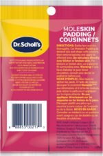 Dr. Scholl's Moleskin Plus Strips (4.13” x 3.35”,) // All-Day Pain Relief and Protection from Shoe Friction with Soft Padding That Conforms to the Foot and Can Be Cut To Any Size - Image 3