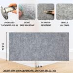 Cat Scratch Mat (3 Pack), 23.6’’ x 11.8’’ Cat Wall Corner Scratcher, Versatile Self-Adhesive Replacement Easy Use for Cat Trees Wall Furniture, Scratching Posts, and Couch Protection (Grey) - Image 3