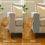Cat Scratch Mat (3 Pack), 23.6’’ x 11.8’’ Cat Wall Corner Scratcher, Versatile Self-Adhesive Replacement Easy Use for Cat Trees Wall Furniture, Scratching Posts, and Couch Protection (Grey) - Image 4