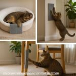 Cat Scratch Mat (3 Pack), 23.6’’ x 11.8’’ Cat Wall Corner Scratcher, Versatile Self-Adhesive Replacement Easy Use for Cat Trees Wall Furniture, Scratching Posts, and Couch Protection (Grey) - Image 6