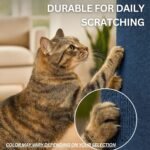 Cat Scratch Mat (3 Pack), 23.6’’ x 11.8’’ Cat Wall Corner Scratcher, Versatile Self-Adhesive Replacement Easy Use for Cat Trees Wall Furniture, Scratching Posts, and Couch Protection (Grey) - Image 7