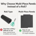 Cat Scratch Mat (3 Pack), 23.6’’ x 11.8’’ Cat Wall Corner Scratcher, Versatile Self-Adhesive Replacement Easy Use for Cat Trees Wall Furniture, Scratching Posts, and Couch Protection (Grey) - Image 9