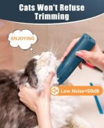 oneisall Pet Clipper for Cat Matted and Long Hair, Shaver Quiet Pet Clippers Waterproof Cordless Cat Clippers for Matted Hair with Storage Bag - Image 5