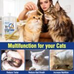 30g Freezed Dried Cat Chew Stick Egg Yolk Flavor, Cat Dental Treats for Reduce Tartar and Freshens Breath, Feline Teething Sticks Cats Treats Snack - Image 10