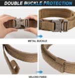 Tactical Dog Collar for Large, Medium Dog, Military Dog Collar Heavy Duty with Canada Flag and 2 Patch, (L （18"-21.5"）, Brown) - Image 5