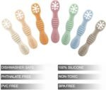 PandaEar 7 Pack Silicone Baby Feeding Spoon| Baby led Weaning Spoon for Self Feeding First Stage| Infant Toddler Baby Spoons 4 6months| BPA Free - Image 4