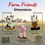 Farmyard Friends Dog Plush Toys, Soft, Washable & Durable, Interactive Squeaky Toys, Perfect for Small, Medium, & Large Breeds, Ensuring Endless Entertainment, 3 Pack Cute Dog Plushies - Image 7