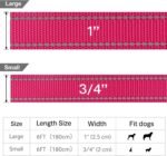 FunTags 6FT Reflective Dog Leash with Soft Padded Handle for Training,Walking Lead for Large & Medium Dog,1 Inch Wide,HOTPINK - Image 5