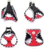 Hipubby Dog Harness Small Sized and Leash Set, No Pull Adjustable Reflective Step-in Puppy Pet Vest Harnesses for Small Medium Large Dogs and Cats - Pink, XS - Image 4