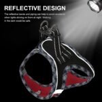 Hipubby Dog Harness Small Sized and Leash Set, No Pull Adjustable Reflective Step-in Puppy Pet Vest Harnesses for Small Medium Large Dogs and Cats - Pink, XS - Image 5