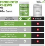 Deley Naturals Probiotics for Dogs - Dog Probiotics Chewable with 6 Digestive Enzymes & 4 Billion CFUs - Probiotic Chews for Dogs Gut Health Diarrhea & Digestion - Digestive Balance Dog Supplements - Image 6