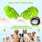 PIFFZEDO Natural Rubber Dog Toy for Large Medium Breed Aggressive Chewer Super Power Dog Chew Toys Squeaky Dog Birthday Toy Dog Toothbrush Interactive Tough Durable Dog Toys(Green,Large) - Image 3