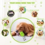 PIFFZEDO Natural Rubber Dog Toy for Large Medium Breed Aggressive Chewer Super Power Dog Chew Toys Squeaky Dog Birthday Toy Dog Toothbrush Interactive Tough Durable Dog Toys(Green,Large) - Image 4
