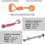 Dog Rope Toys for Aggressive Chewers,Dog Toys for Large Dogs, Dog chew Toy Set for Medium Dogs,Cotton Dog Rope Toy for Teething Chewing Playing, Resistant to Pull and Drag (Set of 8) - Image 4