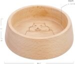 Niteangel Wooden Hamster Feeding Bowl - Small Animal Food Dish for Dwarf Syrian Hamsters Gerbils Mice Degus or Other Similar-Sized Small Pets (Hammy Pattern, for Syrian) - Image 6