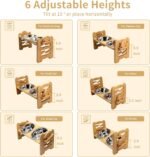 Elevated Cat Bowls Adjustable Pet Bowls for Small Dogs, 15° Tilted Raised Cat Food and Water Feeder Stand with 2 Stainless Steel Cups, 6 Heights Adjustable Pet Feeder for Kitten Puppy - Image 3